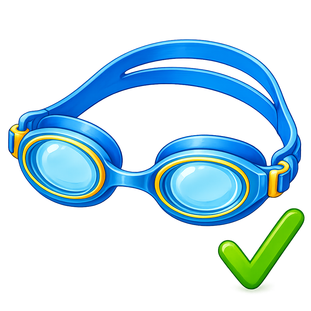 Recommended Goggles: Good quality, one-piece goggles